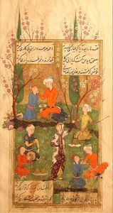 Divan of Hafez, Persian miniature, 1585